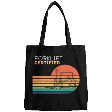 Discover Forklift Operator Retro Forklift Certified Bags