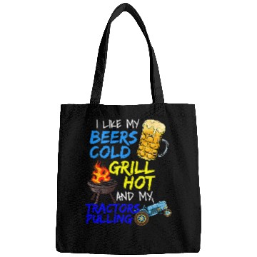 Discover Tractor driving Beer Lover Grillmaster Meat Grilling BBQ Tractor Pulling Bags