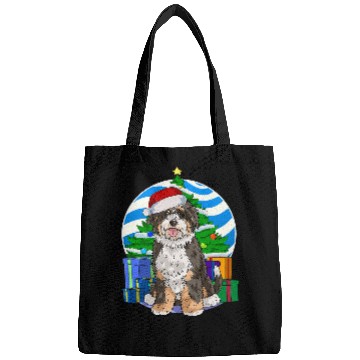 Discover Bernedoodle Dog Funny Christmas Tree Decor Gift Bags