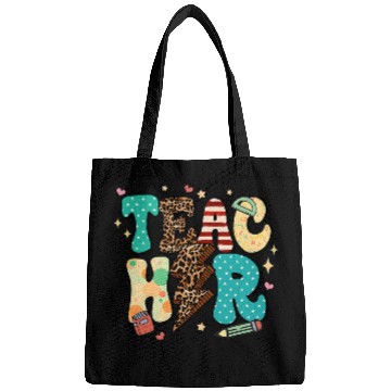 Discover Teacher Job Leopard Lighting Teacher Back To School Teacher Life Bags