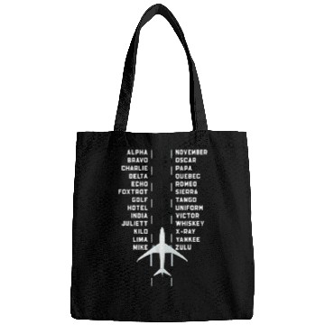 Discover Phonetics Alphabet Plane Aviation Pilot Airplane Bags