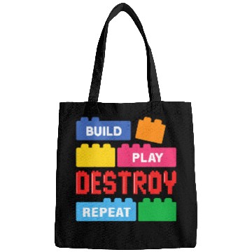 Discover Build Play Destroy Repeat Brick Builder Block Master Builder Bags