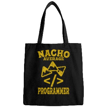 Discover Funny programming Nacho average programmer coding coder taco Bags