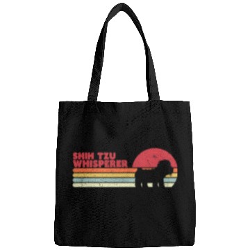 Discover Funny Shih Tzu Whisperer Retro Bags