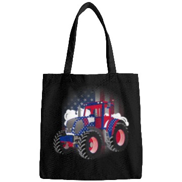 Discover Tractor driving 4th of July tractor pulling or tractor pulling Bags