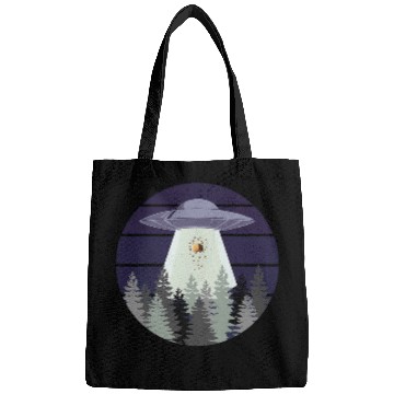 Discover bee hive abduction by uap 2ufo 2alien art Bags
