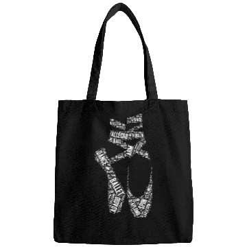 Discover Ballet Pointe Shoe Calligram Art Ballet Dancing Dancer Bags
