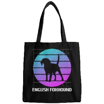 Discover Retro English Foxhound Dog Lover Bags