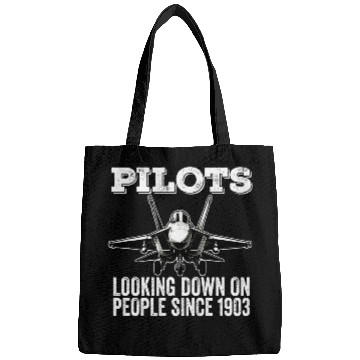 Discover Pilots Looking Down on People Fighter Jet Military Bags