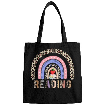 Discover Reading Book Rainbow Reading Interventionist Book Lover Teacher Librarian Reader Bags