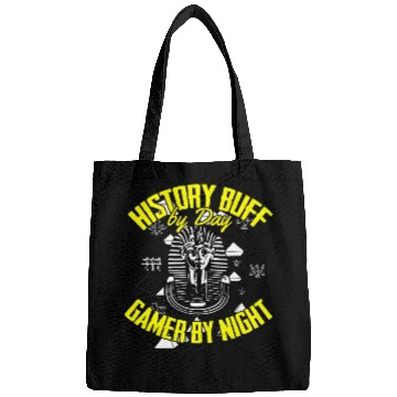 Discover Ancient Egypt History Buff by Day Gamer by Night Historian Bags