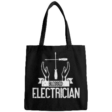 Discover Blessed Electrician Design For Lineman And Technician Bags