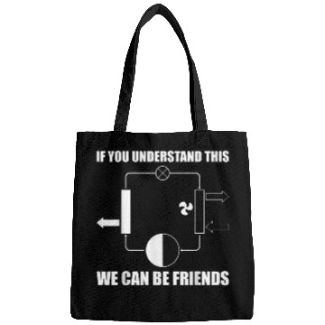 Discover Funny HVAC Tech AC Repairman Technician We Can be Friends Bags