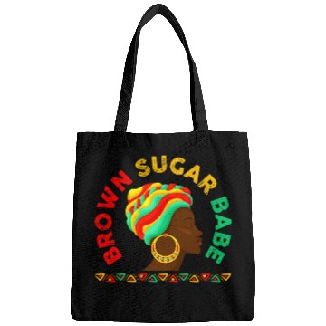 Discover Brown Sugar Babe Proud Black Afro Women African Pride BHM Bags
