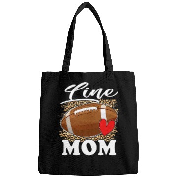Discover Football Lineman Mom Line Mom Leopard Bags