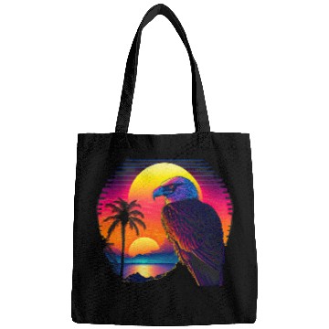 Discover Retro Aesthetic Bald Eagle 1 Bags