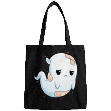 Discover Sad ghosts Halloween Costume Unhappy ghosts Boo Boo Crew Bags