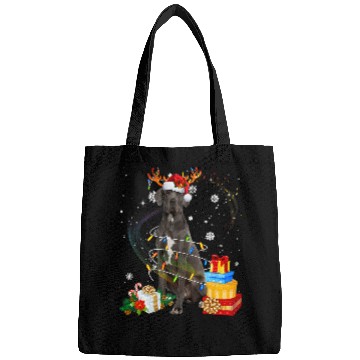 Discover Dog Great Dane Reindeer Christmas Lights Funny Dog xmass Gift Bags