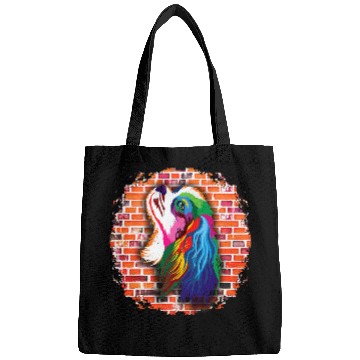 Discover Colorful Cavalier King Charles Spaniel Pop Art Bricks Bags