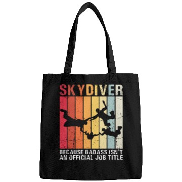 Discover Skydiving Gift vintages Skydiving Retro Parachuting Skydiver Bags