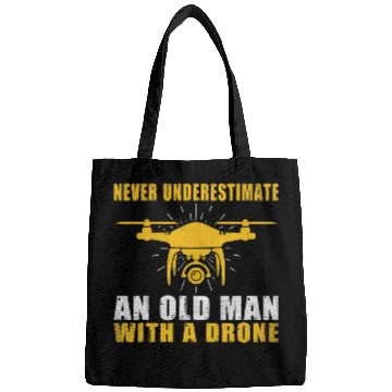 Discover Never underestimate an old Man with a Drone Pilot Bags