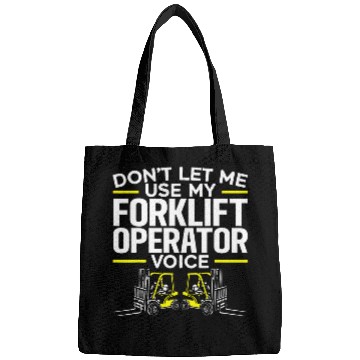 Discover Forklift Operator Truck Worker 3 Bags