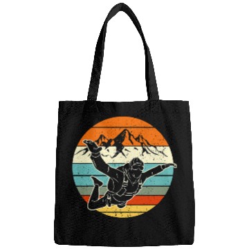 Discover Skydiving Gift vintages Skydiving Gift Retro Parachuting Skydiver Bags