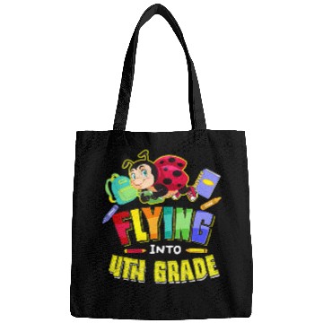 Discover Flying Into 4th Grade Ladybug Back To School First Day Cute Bags