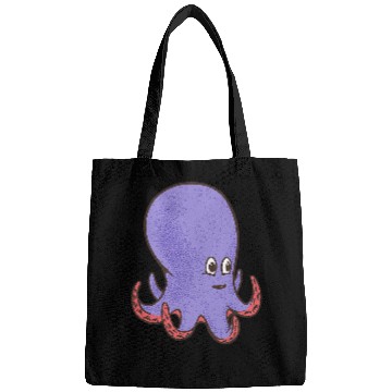 Discover Octopuss Lover Cute Purple Smiling Octopus Bags