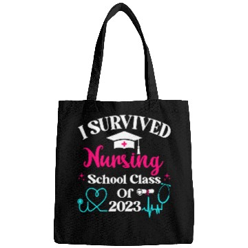 Discover I Survived Nursing School Class Of Graduation nurses Bags