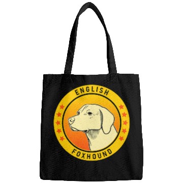 Discover English Foxhound Dog Portrait Bags