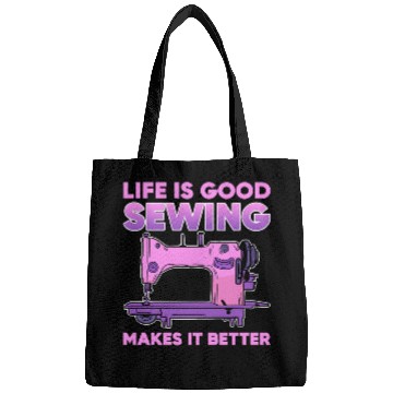 Discover Sewing Machine Life Is Good Sewing Makes It Better 106 knit Bags
