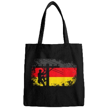 Discover Backprint lineman Germany flag Bags