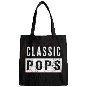 Discover Classic Pops Retro Grandad Artwork Bags