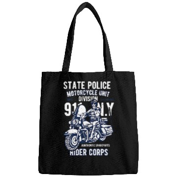 Discover State Police motorcyclists and bikers Bags