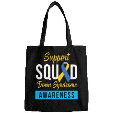 Discover Down Syndromes Awareness month Ribbon Support Squad 1 Bags