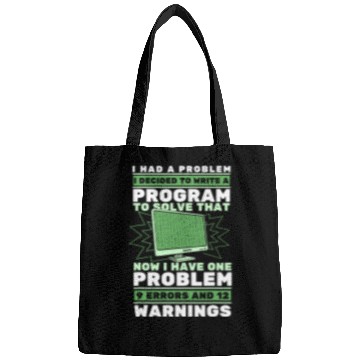 Discover Funny Coder Programming Software Engineer Coding Programmer Bags