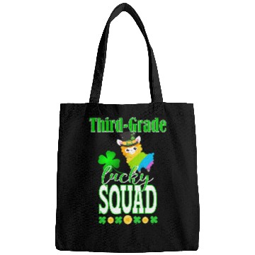 Discover St Patricks Third Grade Teacher Student Cute Llama Squad Bags