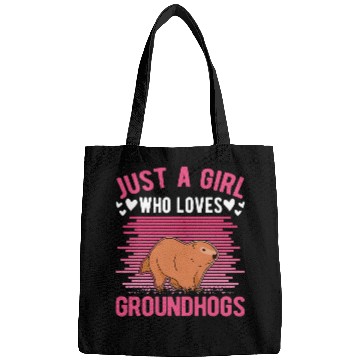 Discover Just a girl who loves Groundhogs Groundhog Girl Bags