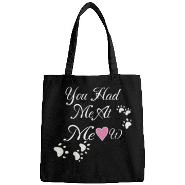 Discover Cat Lovers Paw Prints You Had Me At Meow Bags
