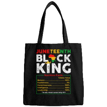 Discover Nutritional Facts Juneteenth 1865 Black King Black Queen Bags