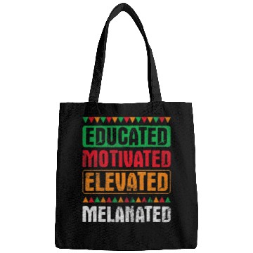 Discover Educated Motivated Elevated Black History Month 1 Bags