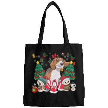 Discover English Foxhound Funny Christmas Dog Bags