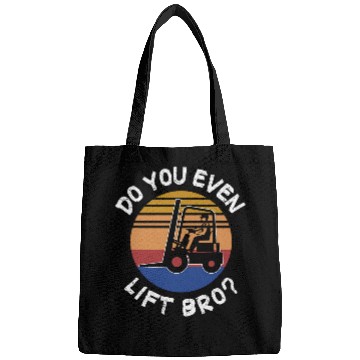 Discover Forklift Operator Retro Design for Men Bags