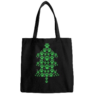 Discover Cat Paw Prints Christmas Tree For Cat Mom Cat Dad Bags