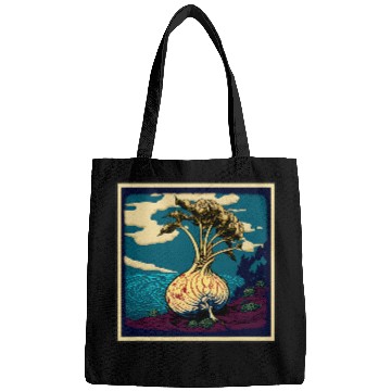 Discover Surrealism Japanese Painting Turnip Bags