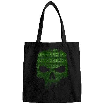 Discover Skeletons Skulls Binary Code Skull Computer Programmer Developer Tech Geek Skull Bags