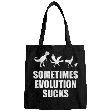 Discover Evolution Sucks Humour Funny Saying Nerd Student Bags