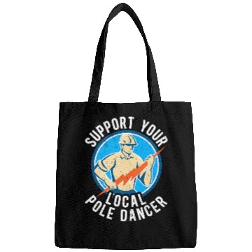 Discover Electrical Support Your Local Pole Dancer Electric Lineman 2 Electrician Bags