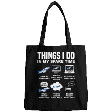 Discover Funny Aviation Pilot Design for Men Women Airplane Pilot 1 Bags
